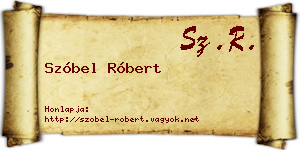 Szóbel Róbert névjegykártya